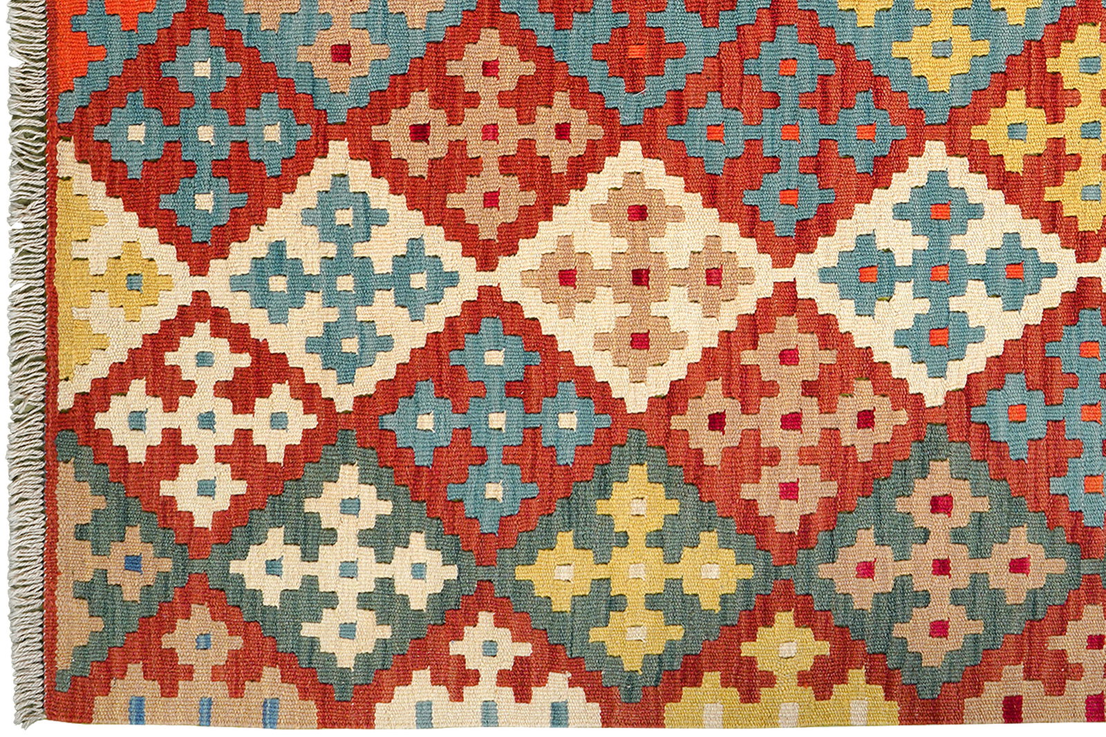 Kelim Gashgai — Handgefertigt, 182x132 cm, Bunt, 100% Virgin Wool | View 4