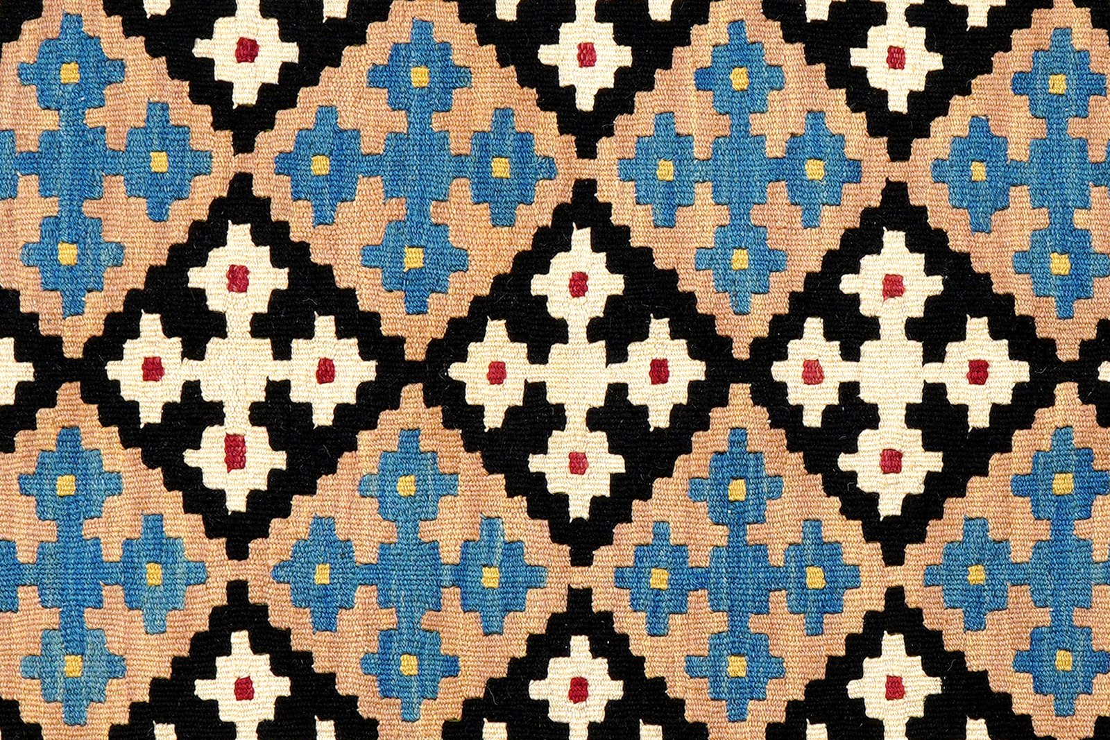 Kelim Gashgai — Handmade, 153x192 cm, Black, 100% Virgin Wool | View 5