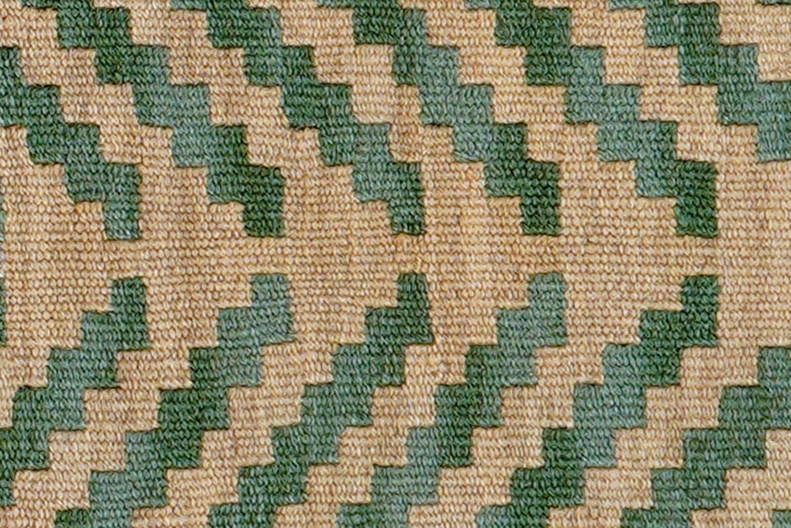 Kelim Gashgai — Handmade, 42x60 cm, Green, 100% Virgin Wool | View 5
