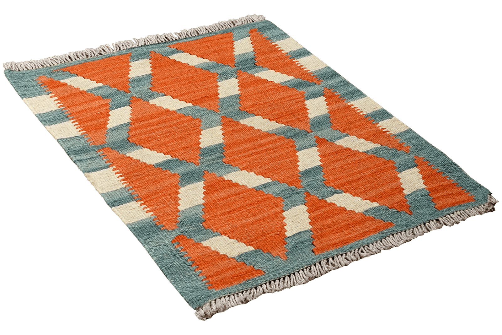 Kelim Gashgai — Handmade, 44x64 cm, Red, 100% Virgin Wool | View 4