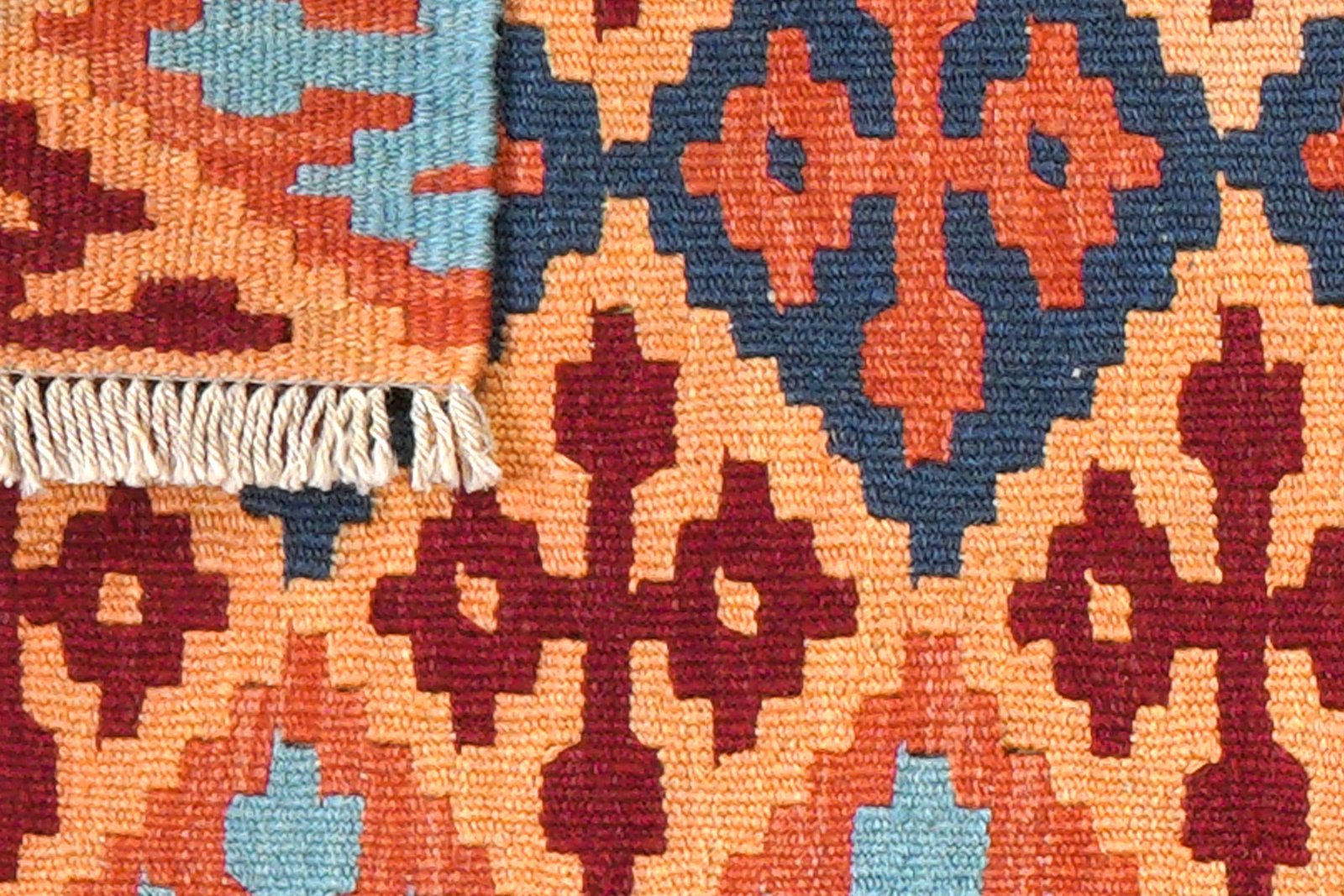 Kelim Gashgai — Handmade, 45x64 cm, Multicolor, 100% Virgin Wool | View 6