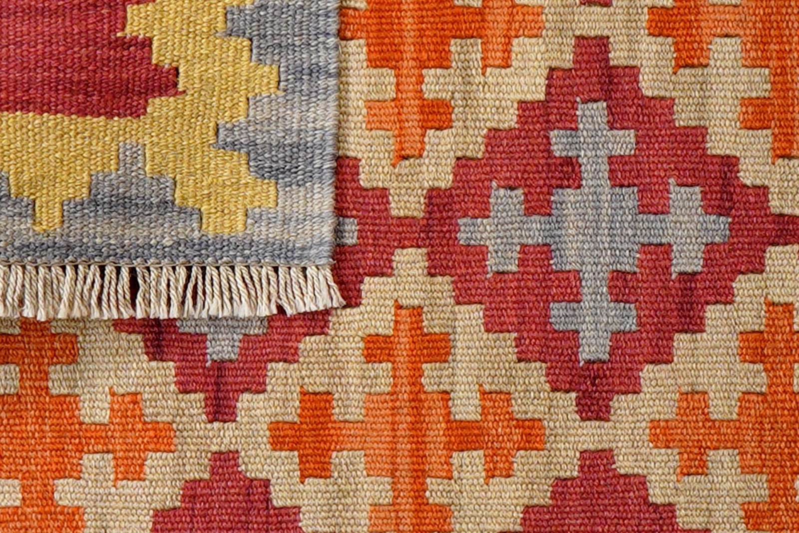 Kelim Gashgai — Handmade, 61x90 cm, Red, 100% Virgin Wool | View 6