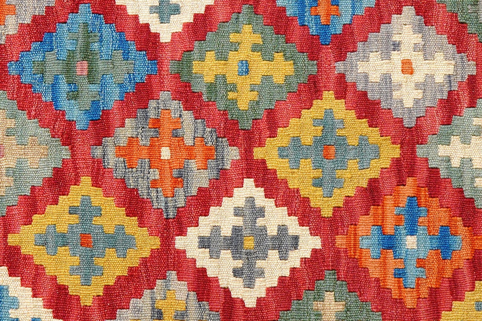 Kelim Gashgai — Handmade, 109x150 cm, Pink, 100% Virgin Wool | View 5