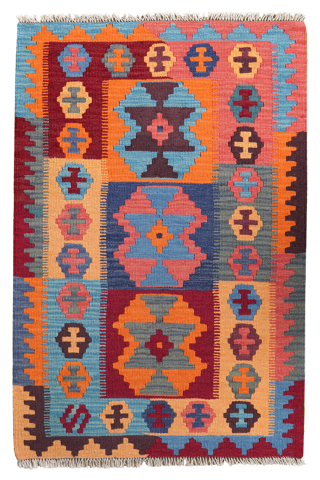 Kelim Gashgai — Handmade, 84x129 cm, Multicolor, 100% Virgin Wool | Main view