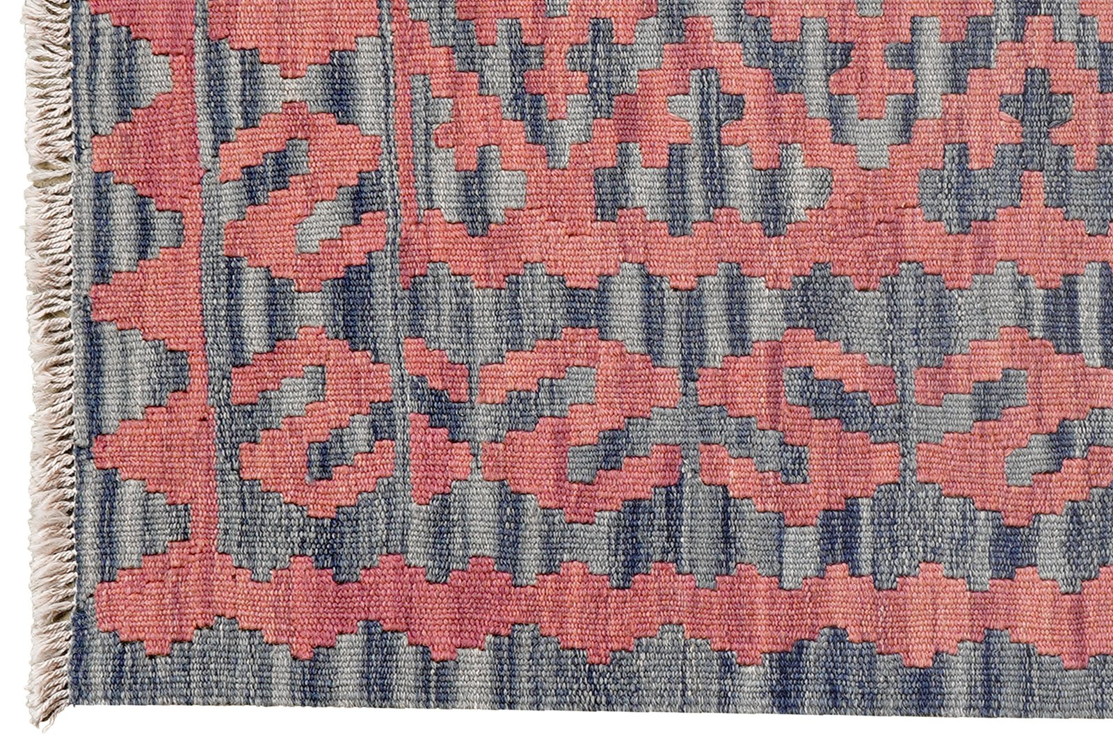 Kelim Gashgai — Handmade, 85x122 cm, Pink, 100% Virgin Wool | View 3
