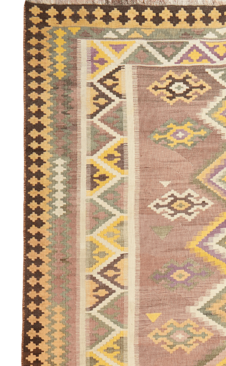Kelim Gashgai Old — Handmade, 146x285 cm, Multicolor, 100% Virgin Wool | View 3