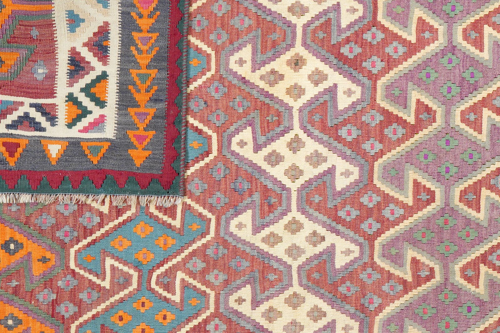 Kelim Gashgai Old — Handmade, 154x290 cm, Multicolor, 100% Virgin Wool | View 6