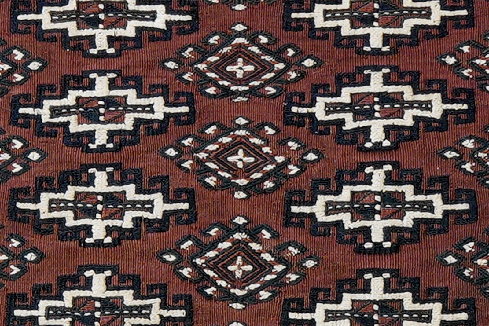 Kelim Turkman — Handmade, 124x50 cm, Brown, 100% Virgin Wool | View 5
