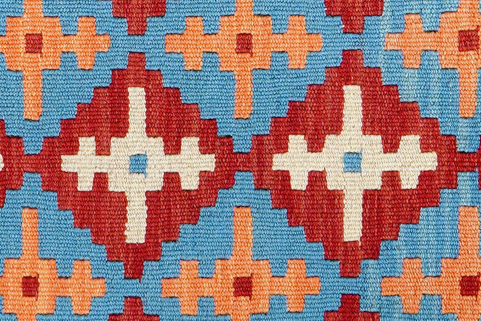 Kelim Gashgai — Handmade, 82x129 cm, Red, 100% Virgin Wool | View 5