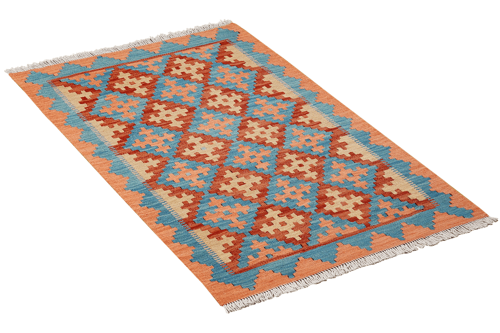 Kelim Gashgai — Handmade, 81x121 cm, Red, 100% Virgin Wool | View 4