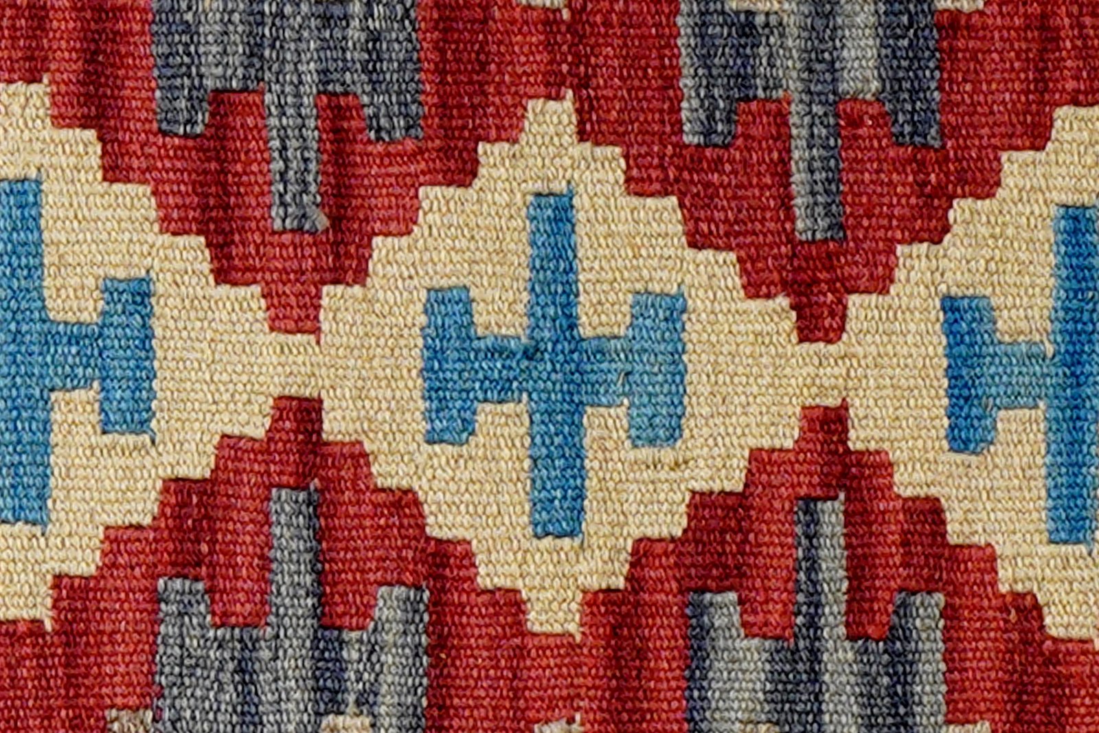Kelim Gashgai — Handmade, 47x64 cm, Beige, 100% Virgin Wool | View 5