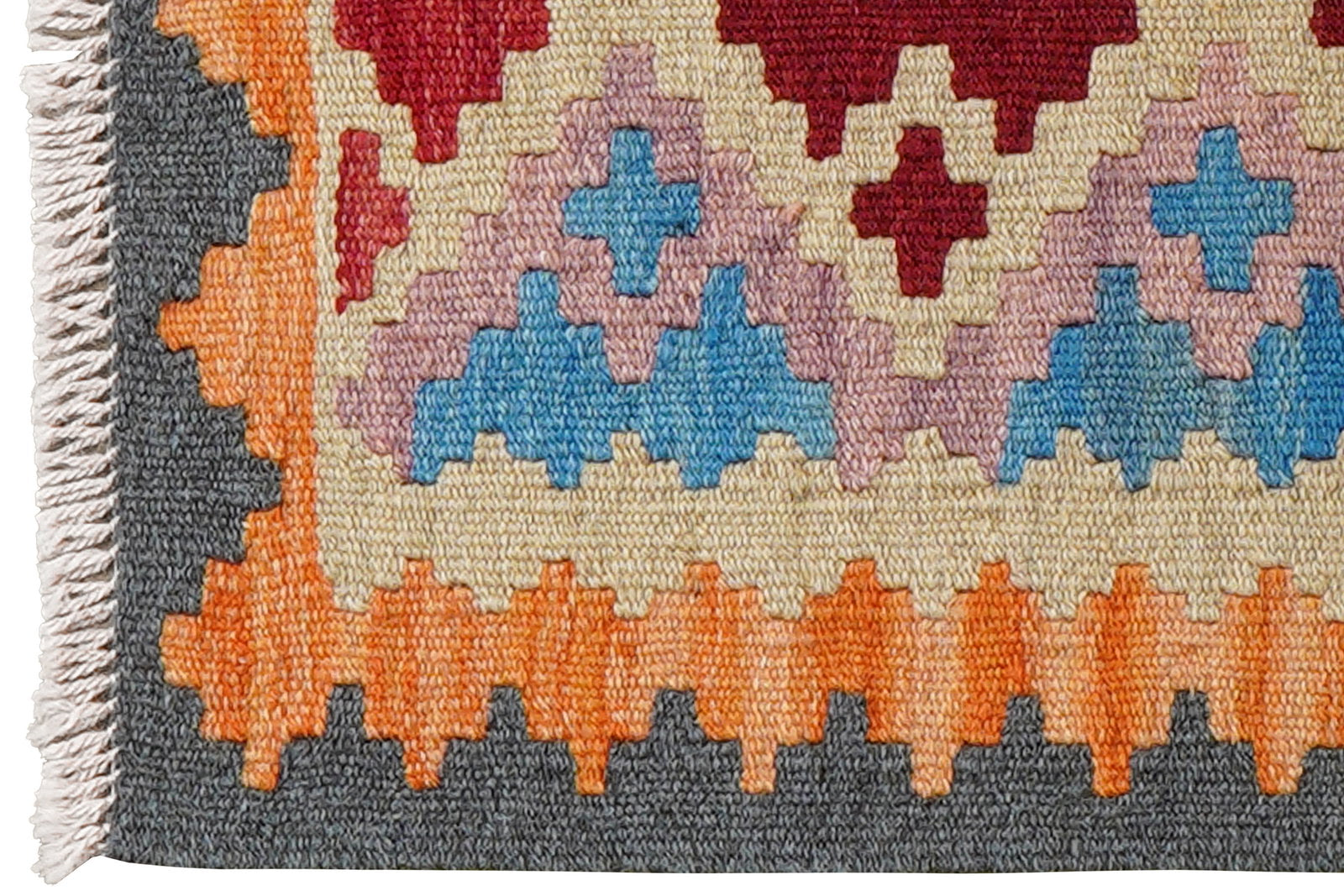 Kelim Gashgai — Handgefertigt, 64x45 cm, Bunt, 100% Virgin Wool | View 4