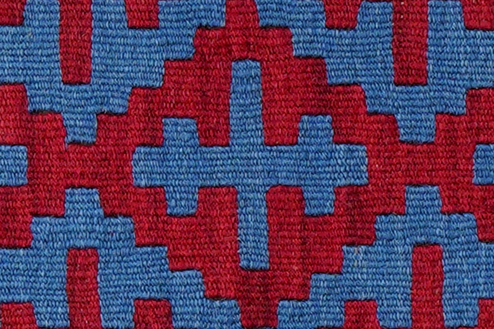 Kelim Gashgai — Handmade, 42x59 cm, Red, 100% Virgin Wool | View 5
