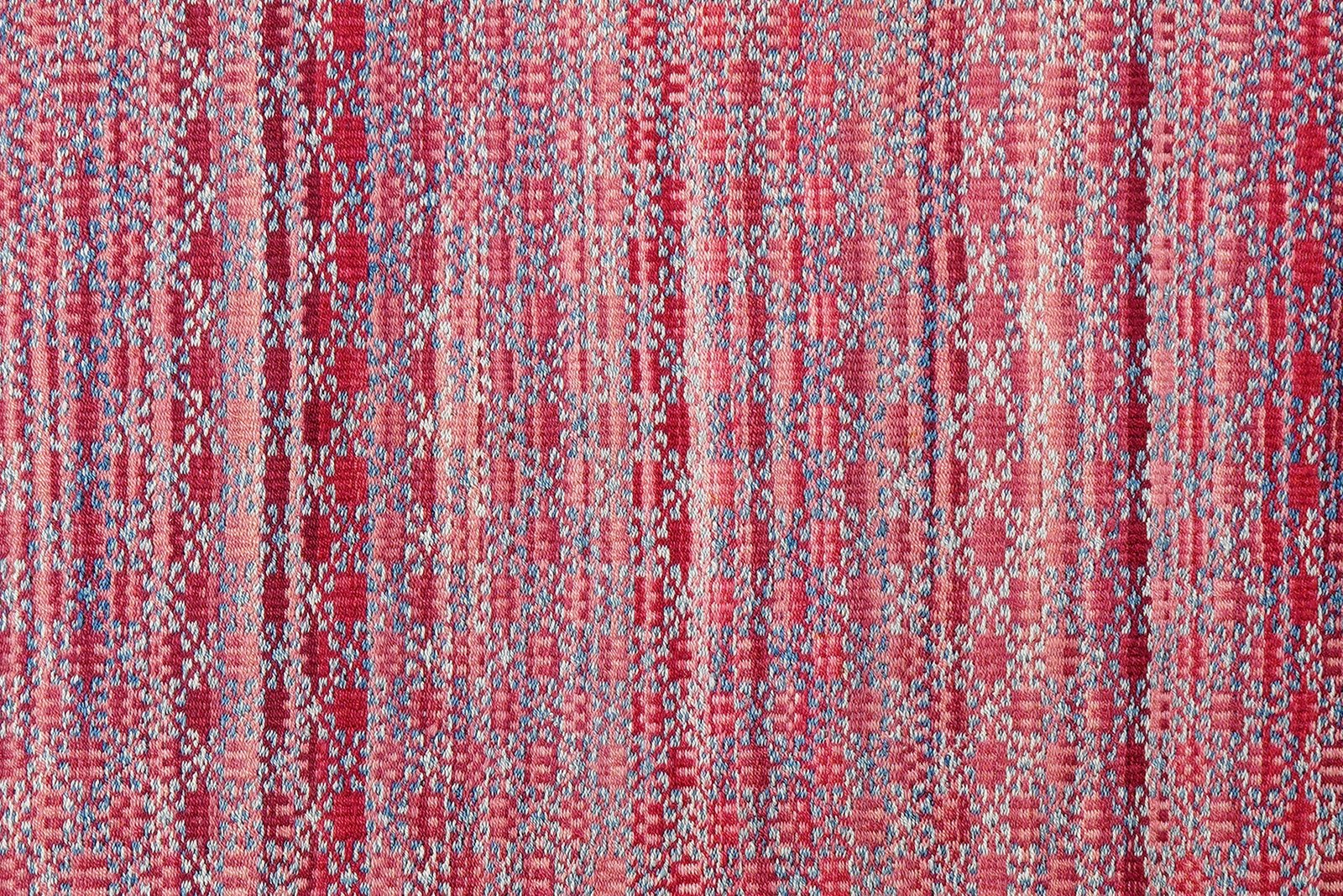 Kelim — Handmade, 147x195 cm, Red, 100% Virgin Wool | View 5