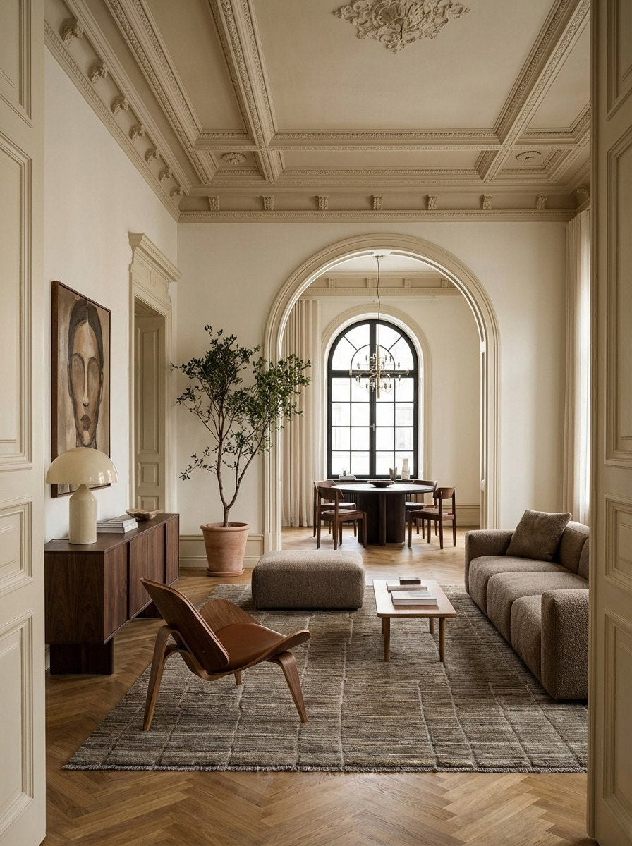 Gabbeh Basi — Handgefertigt, 285x207 cm, Grau, 100% Virgin Wool | Detail view