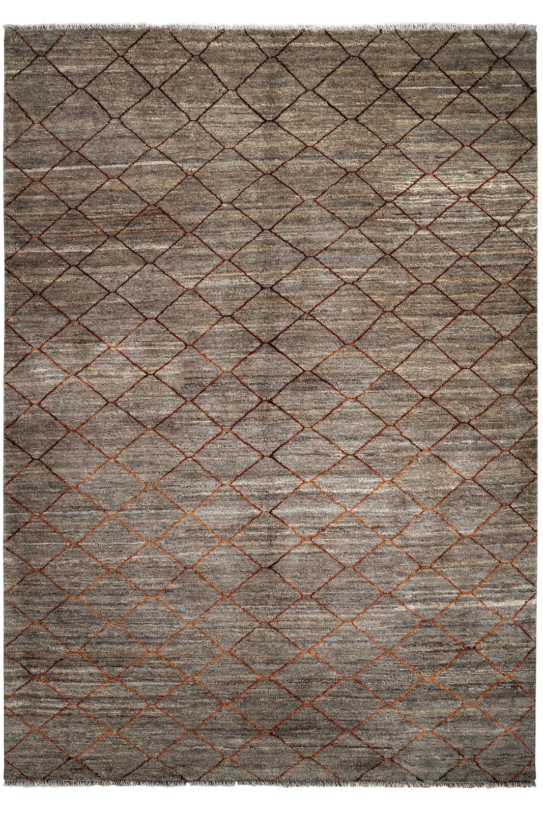 Gabbeh Basi — Hand-knotted, 205x287 cm, Brown, 100% Virgin Wool | Main view