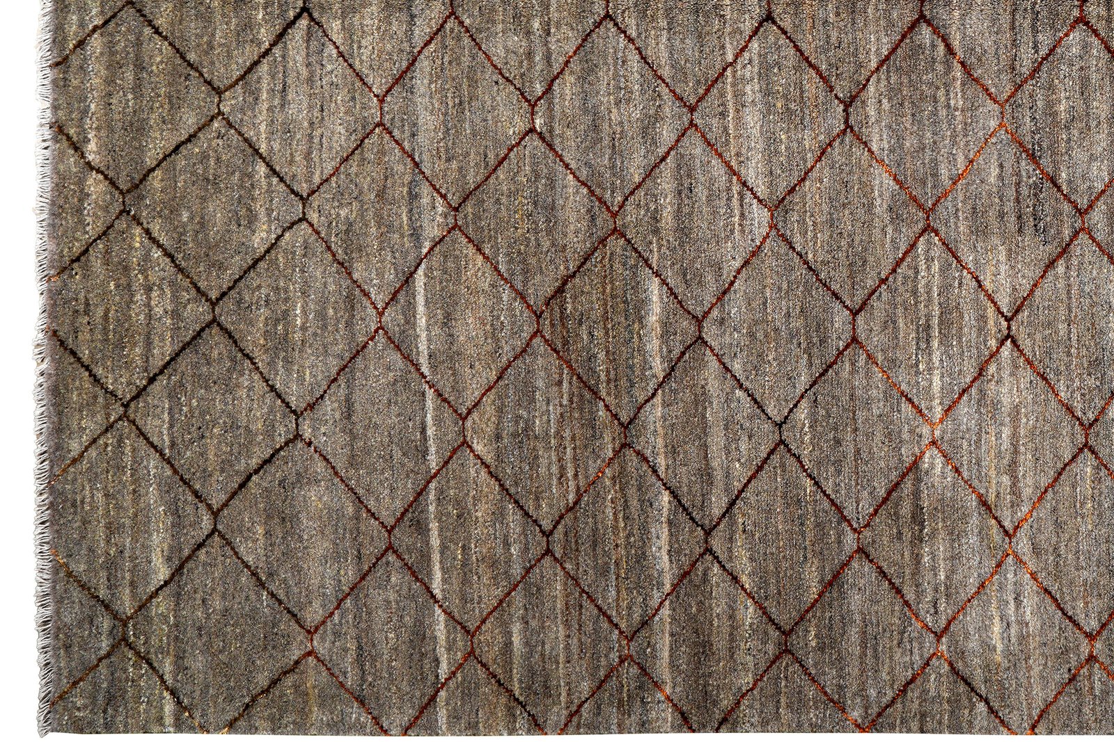 Gabbeh Basi — Hand-knotted, 205x287 cm, Brown, 100% Virgin Wool | View 3