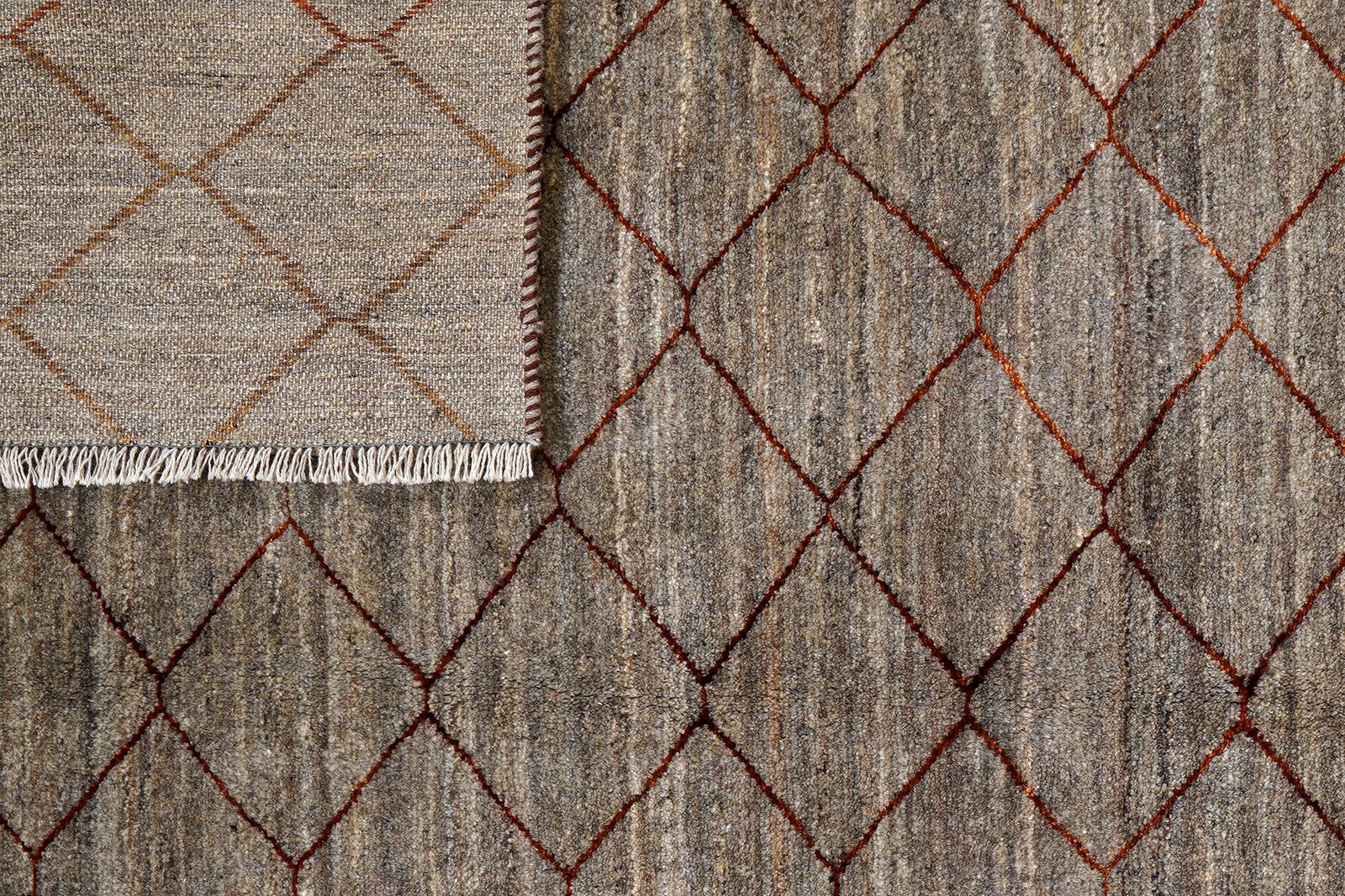 Gabbeh Basi — Hand-knotted, 205x287 cm, Brown, 100% Virgin Wool | View 7