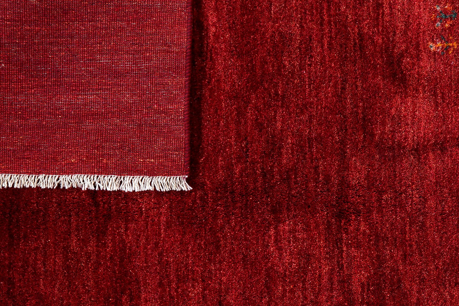 Gabbeh — Hand-knotted, 175x234 cm, Red, 100% Virgin Wool | View 7
