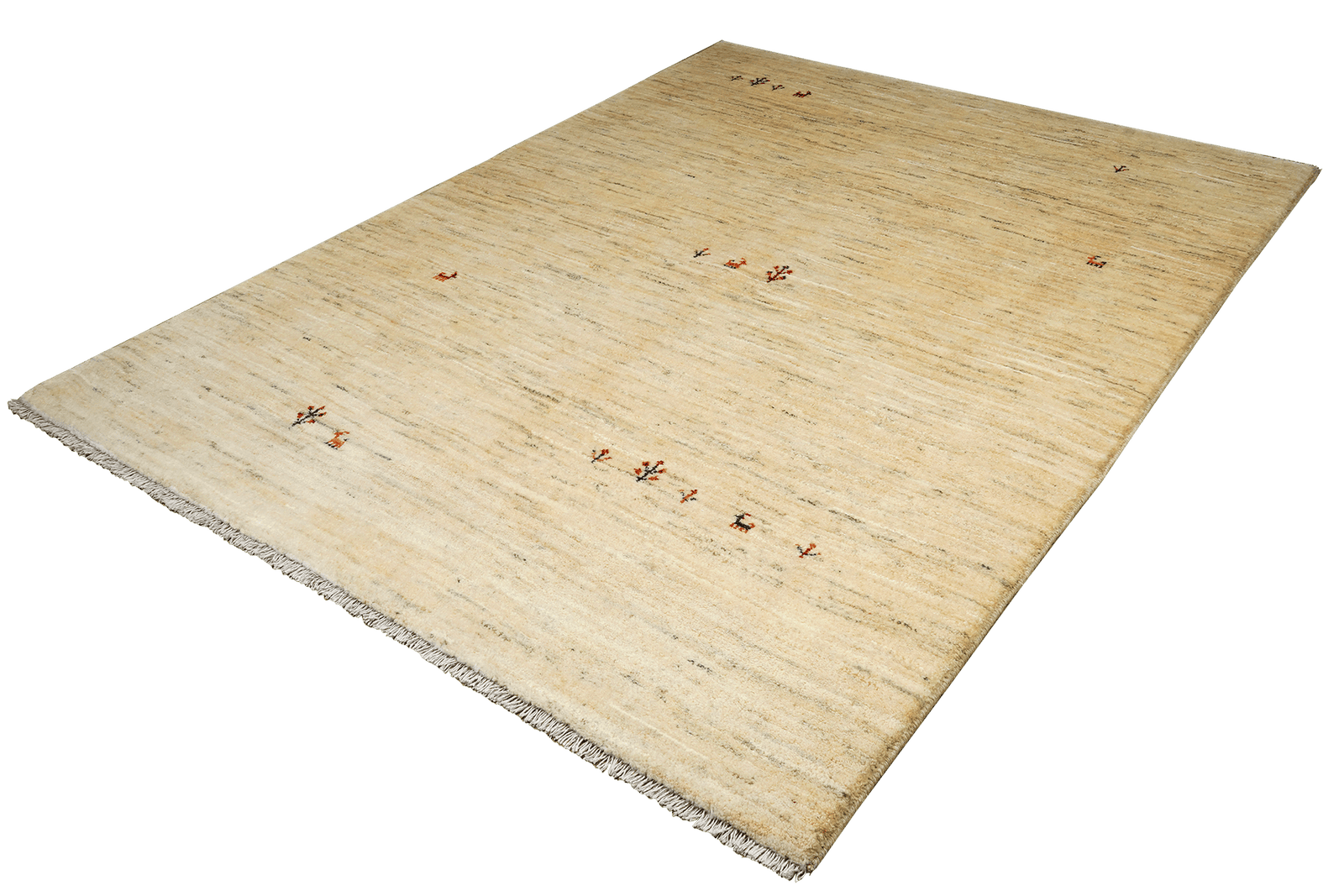 Gabbeh — Hand-knotted, 175x234 cm, Beige, 100% Virgin Wool | View 5