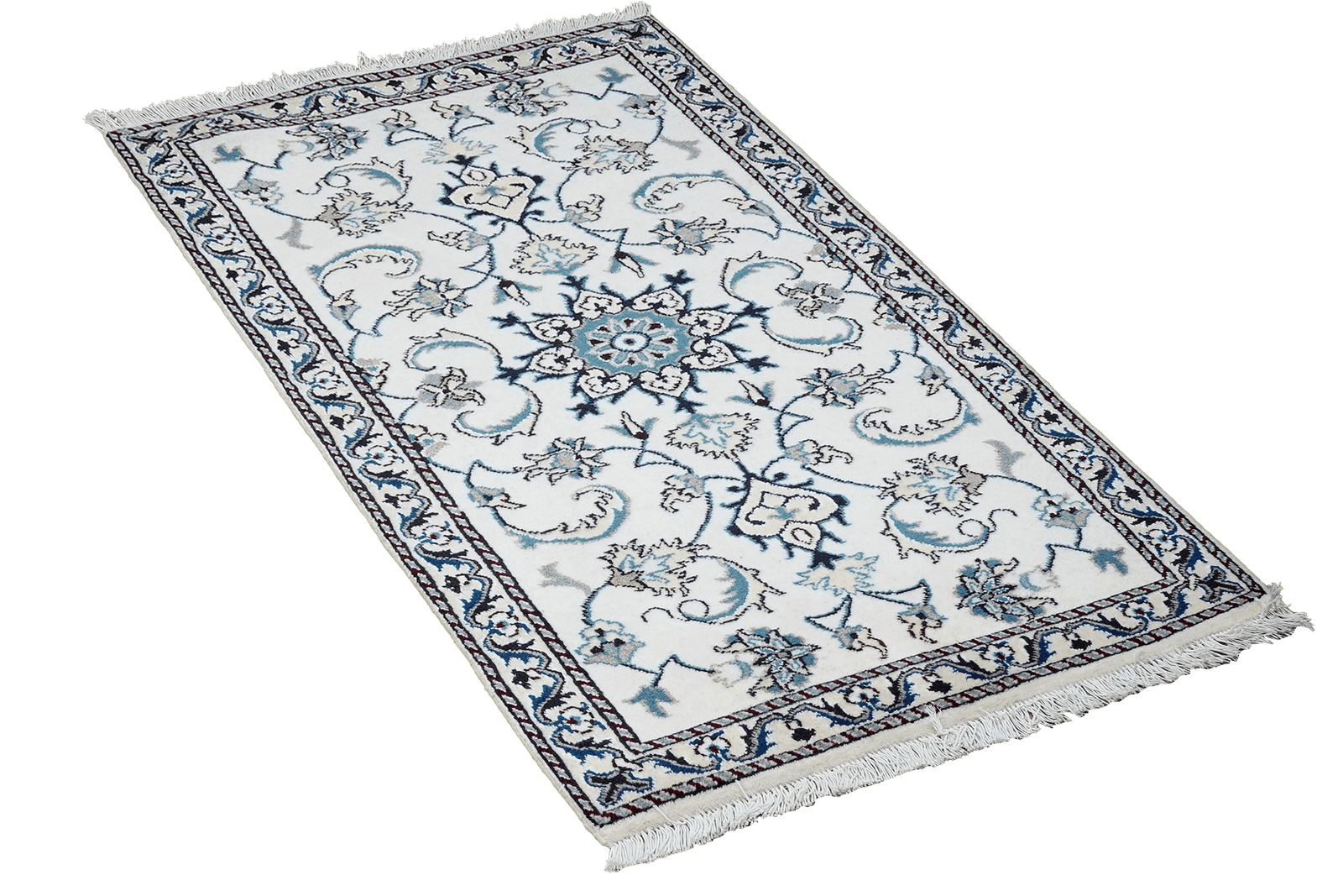 Nain 12La — Hand-knotted, 71x135 cm, Beige, 100% Virgin Wool | View 4