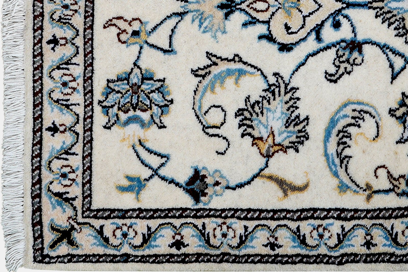 Nain 12La — Hand-knotted, 70x139 cm, Beige, 100% Virgin Wool | View 3