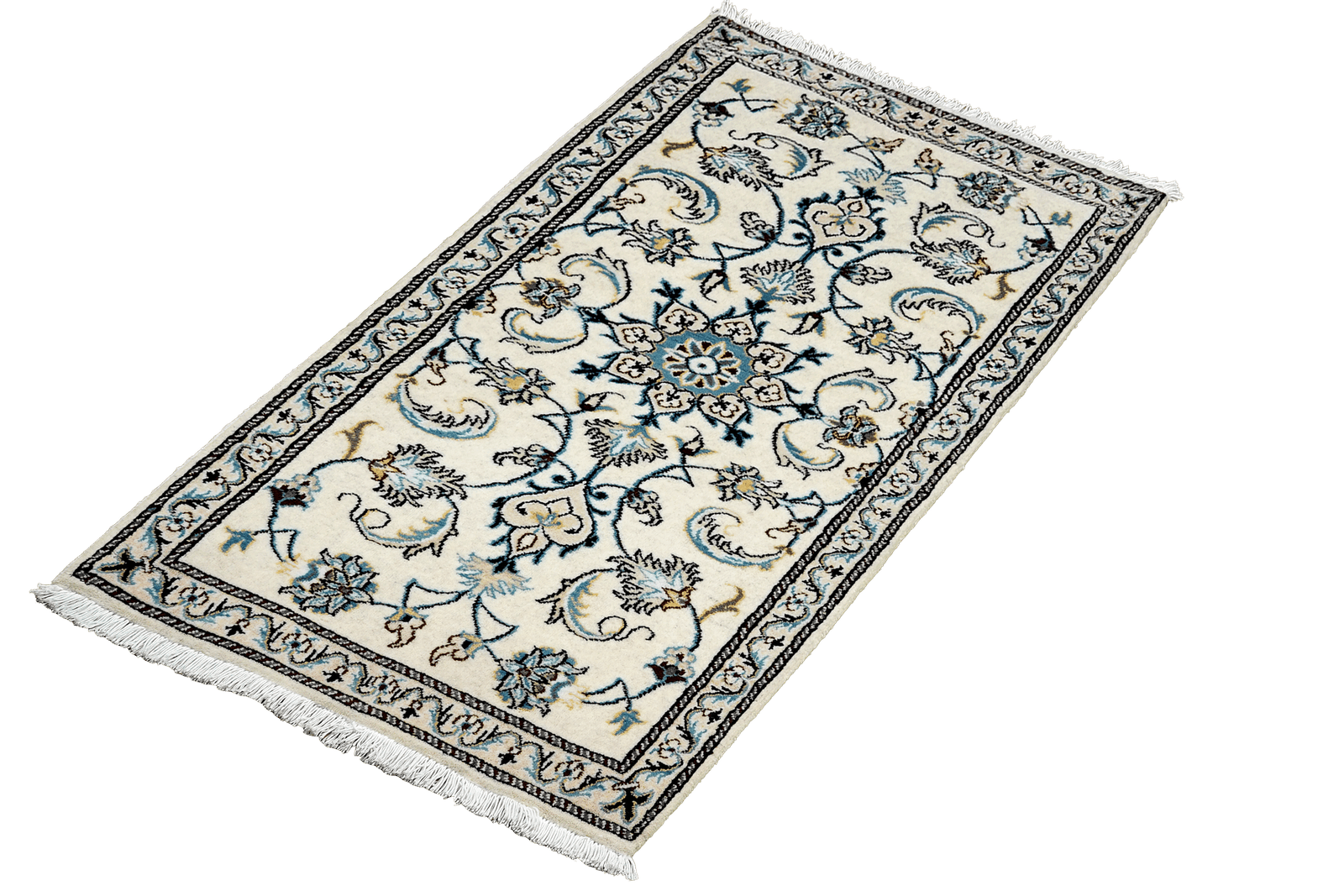 Nain 12La — Hand-knotted, 70x139 cm, Beige, 100% Virgin Wool | View 5