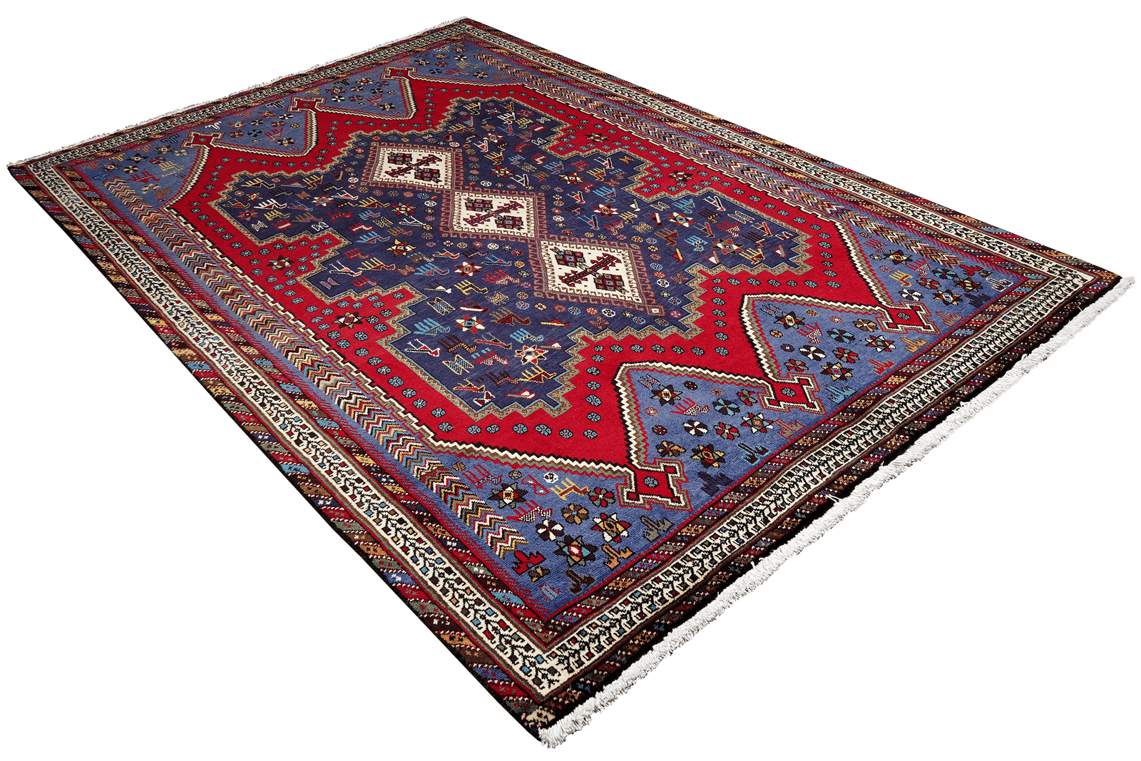 Afshar — Hand-knotted, 167x245 cm, Red, 100% Virgin Wool | View 4