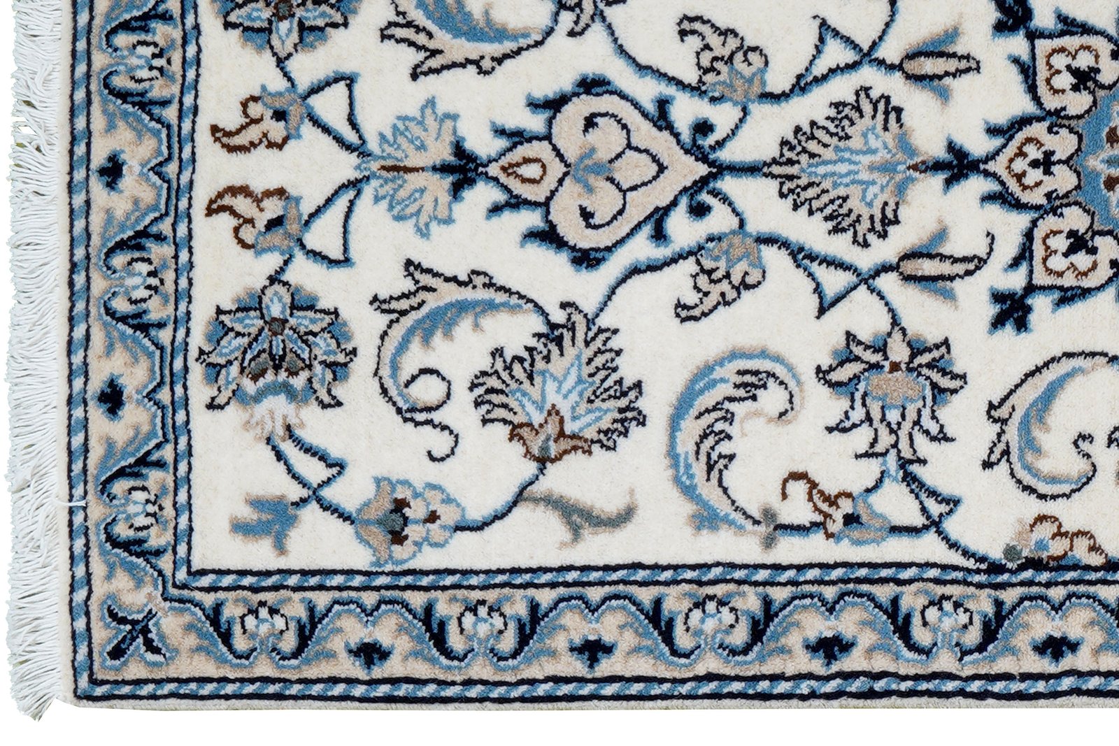 Nain 12La — Hand-knotted, 66x135 cm, Beige, 100% Virgin Wool | View 3