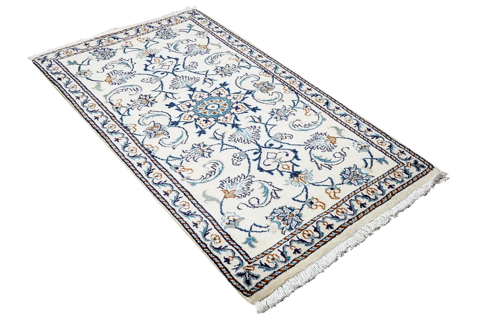 Nain 12La — Hand-knotted, 70x138 cm, Beige, 100% Virgin Wool | View 4