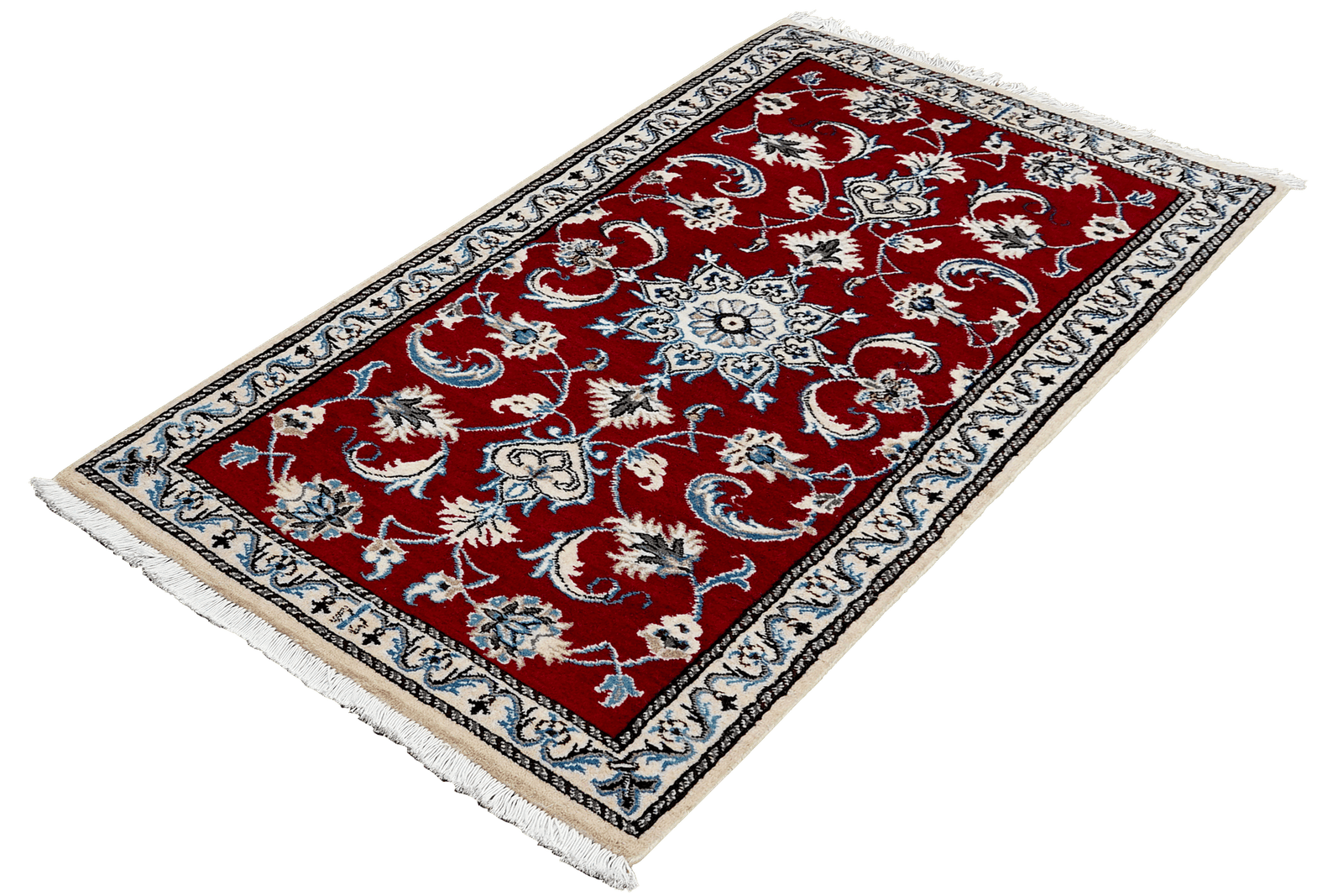 Nain 12La — Hand-knotted, 69x138 cm, Red, 100% Virgin Wool | View 5