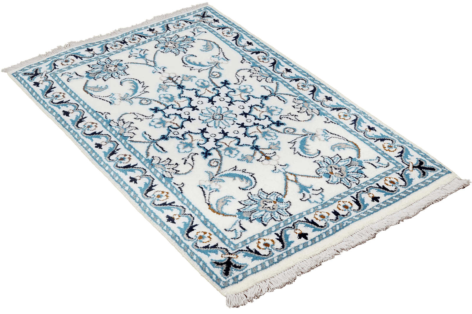 Nain 12La — Hand-knotted, 58x84 cm, Beige, 100% Virgin Wool | View 4