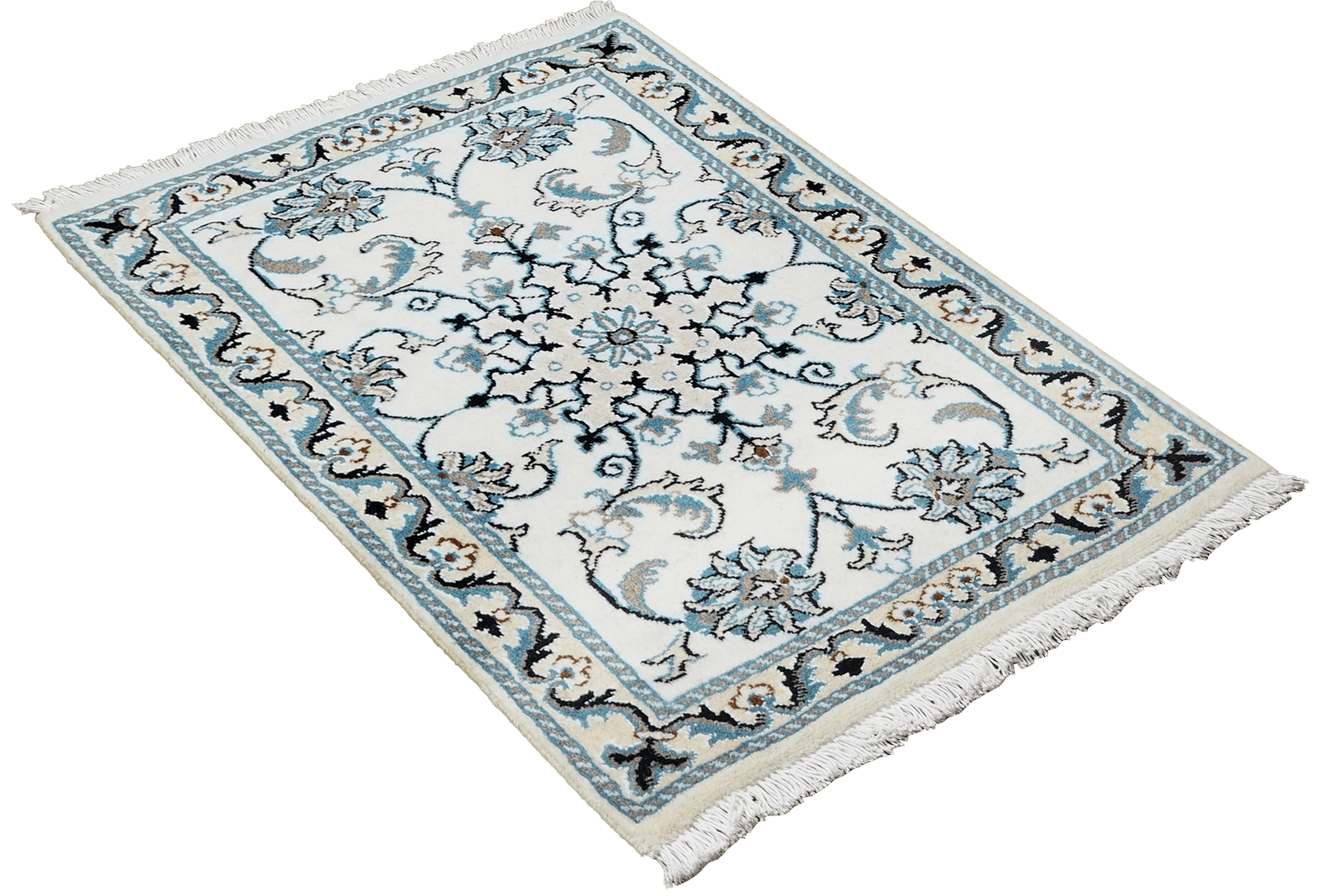 Nain 12La — Hand-knotted, 55x82 cm, Beige, 100% Virgin Wool | View 4