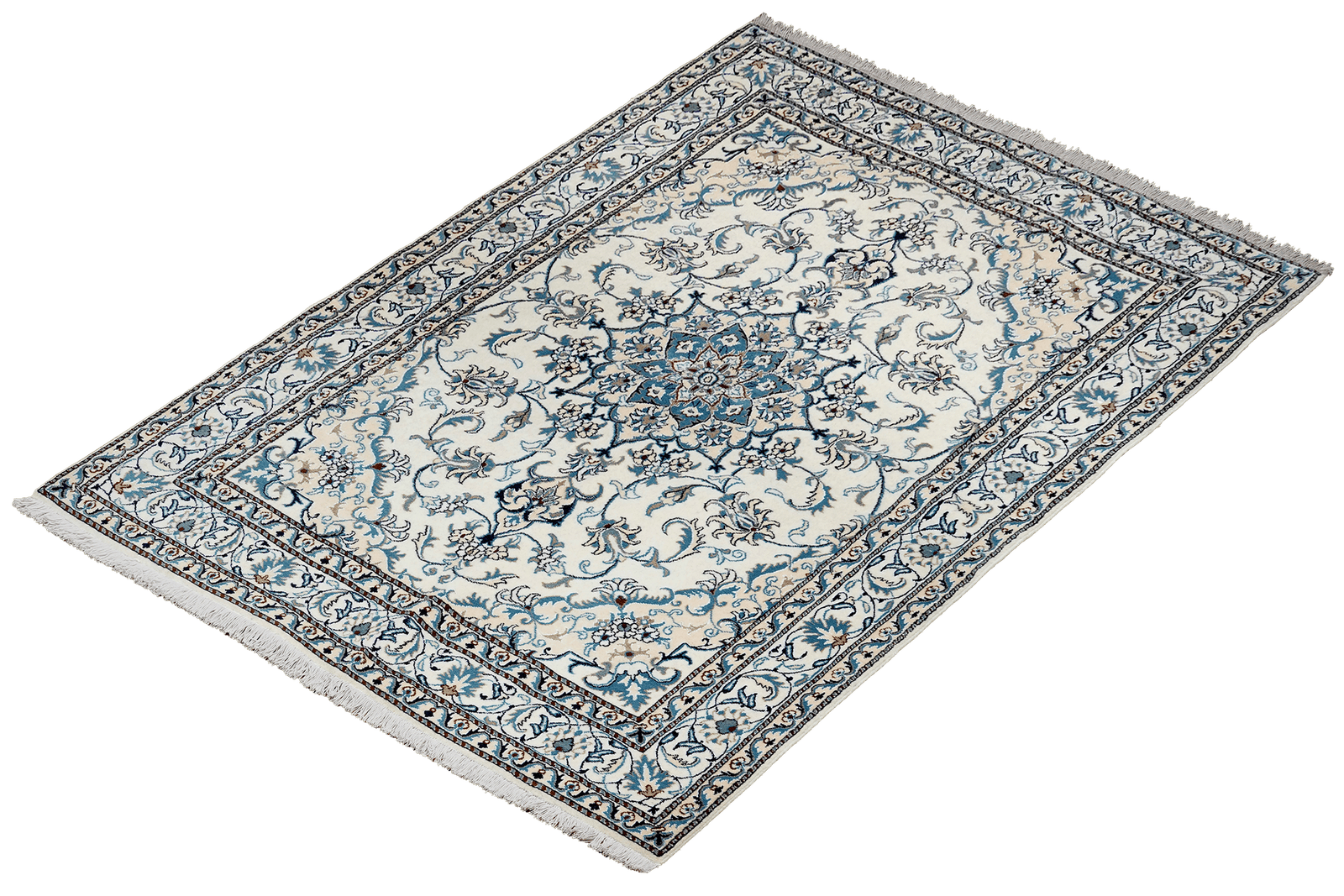 Nain 12La — Hand-knotted, 167x227 cm, Beige, 100% Virgin Wool | View 5