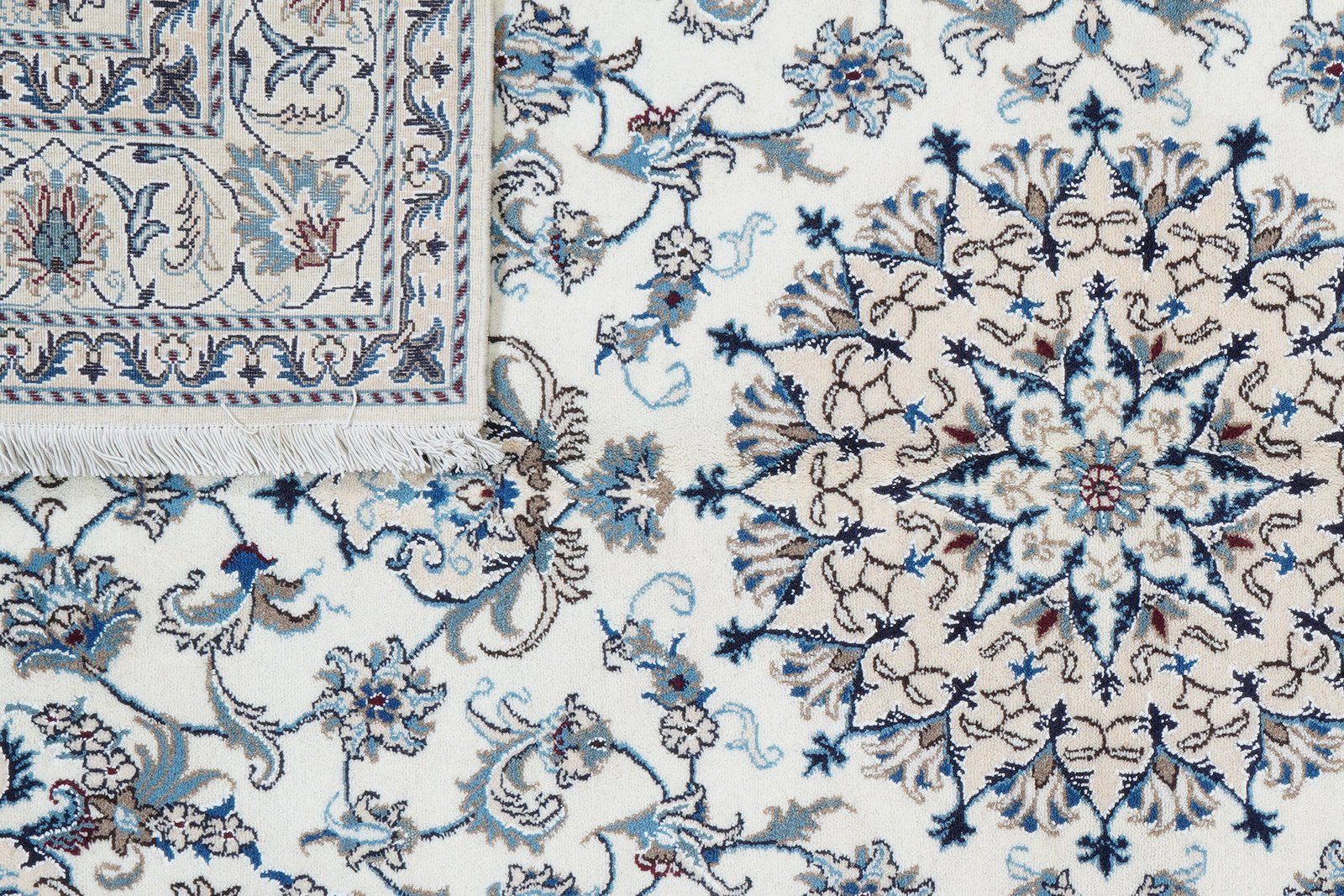 Nain 12La — Hand-knotted, 157x240 cm, Beige, 100% Virgin Wool | View 7