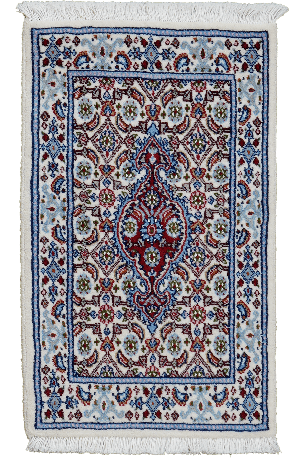 Moud Mahi — Hand-knotted, 38x62 cm, Beige, 100% Virgin Wool | Main view