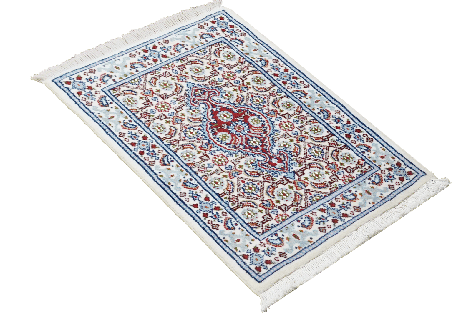 Moud Mahi — Hand-knotted, 38x62 cm, Beige, 100% Virgin Wool | View 4