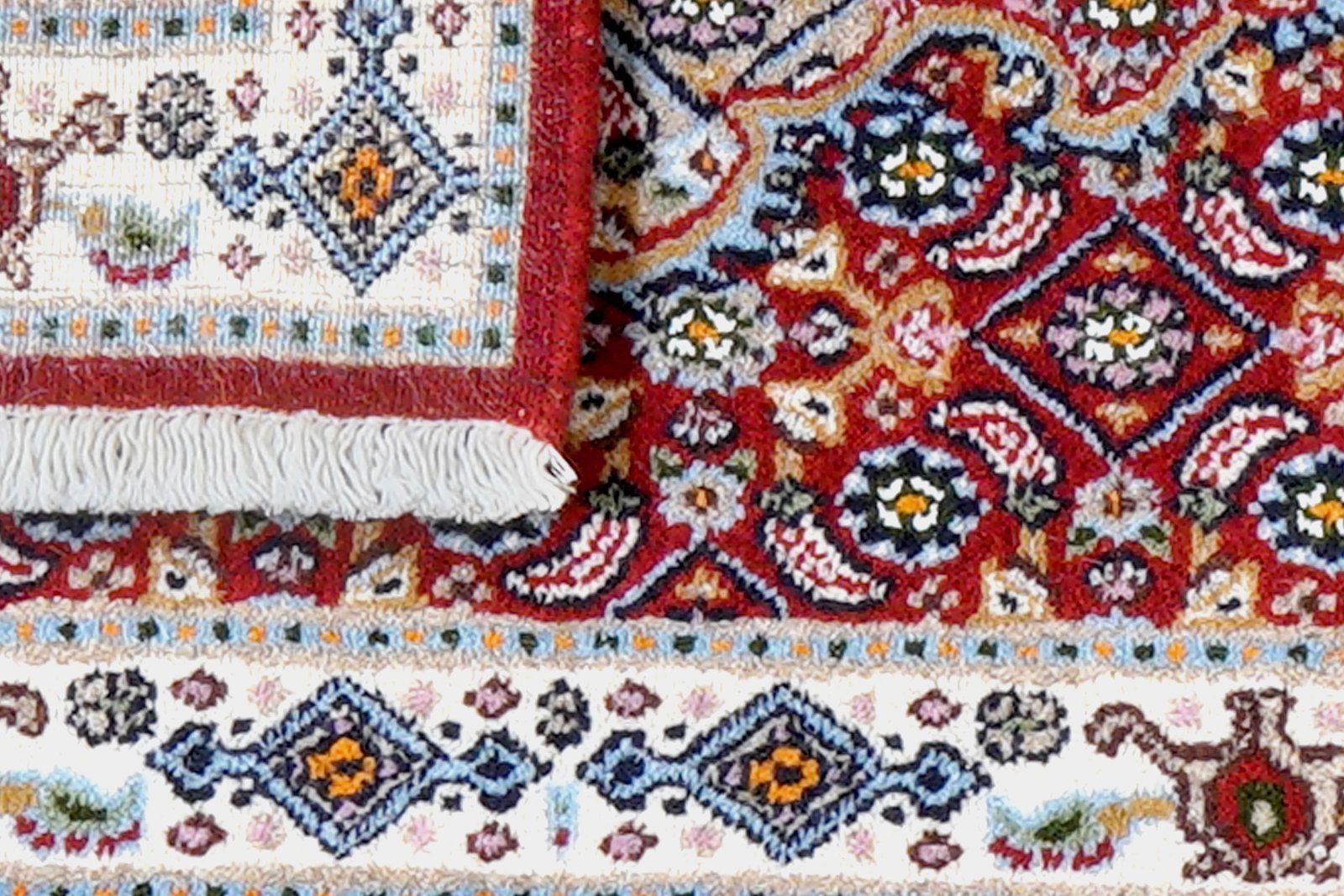 Moud Mahi — Hand-knotted, 41x58 cm, Red, 100% Virgin Wool | View 7
