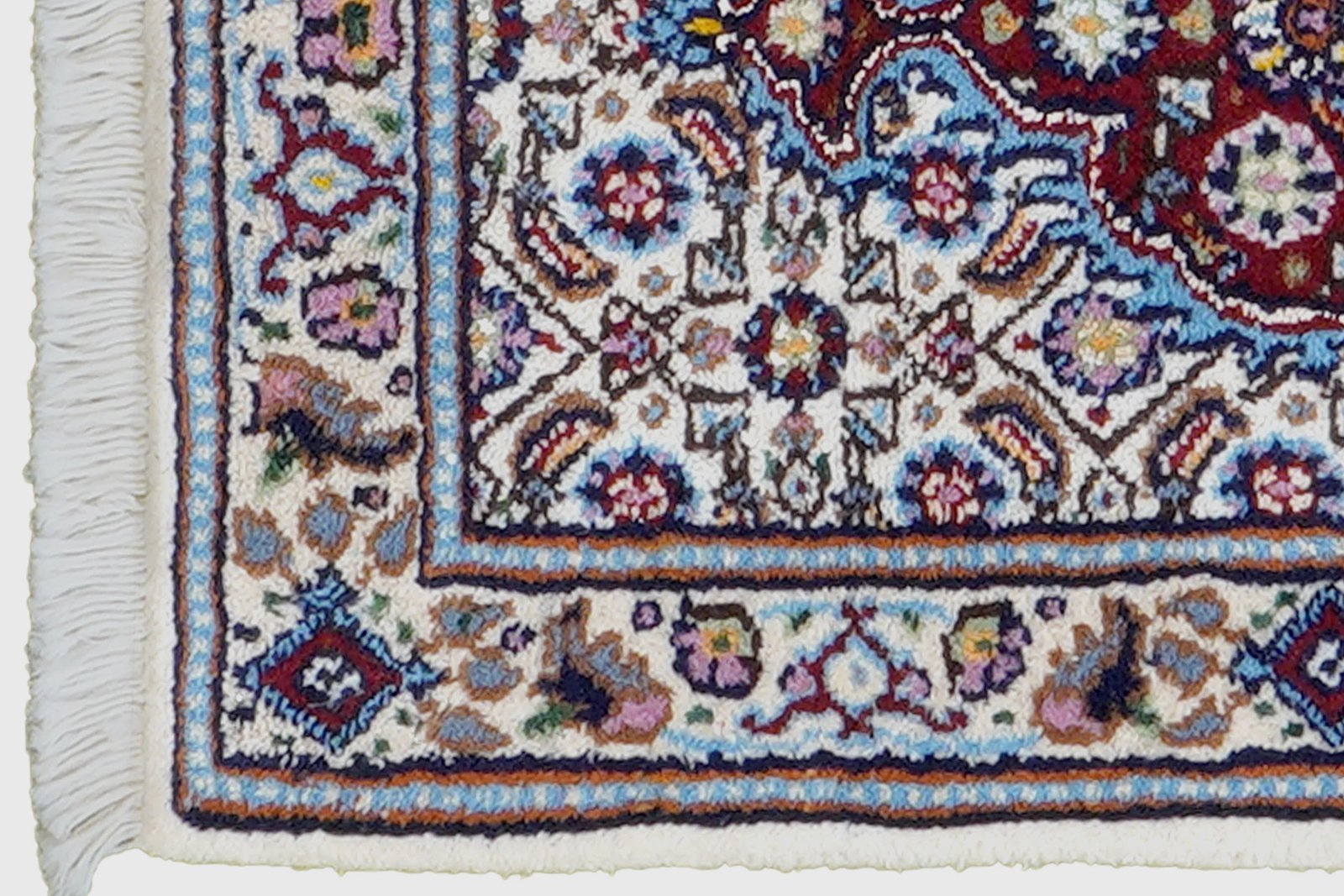 Moud Mahi — Hand-knotted, 39x56 cm, Beige, 100% Virgin Wool | View 3