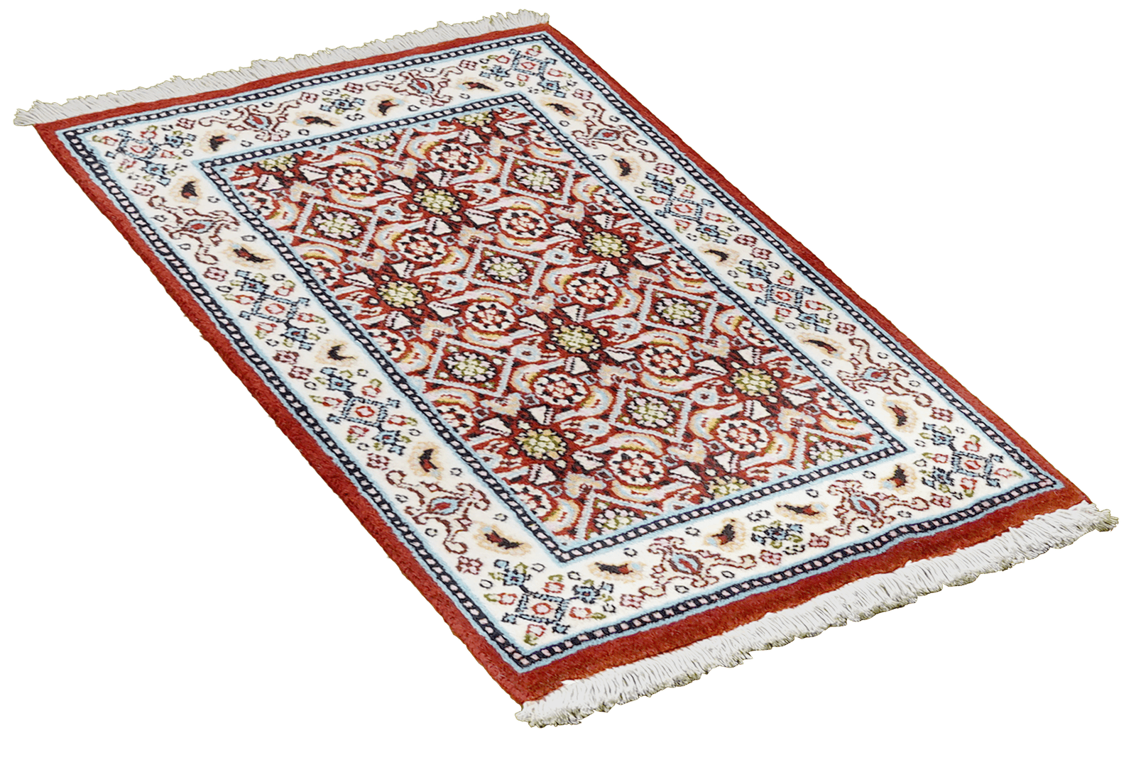 Moud Mahi — Hand-knotted, 39x65 cm, Red, 100% Virgin Wool | View 4