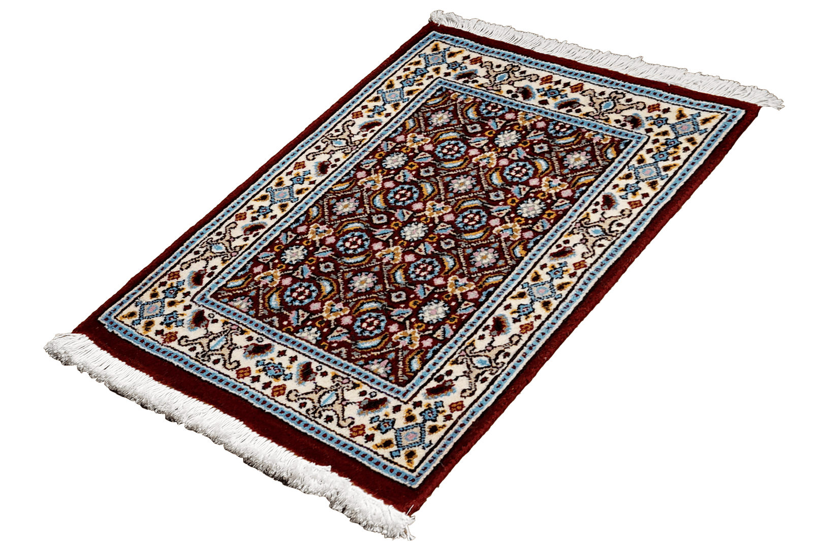 Moud Mahi — Hand-knotted, 40x59 cm, Red, 100% Virgin Wool | View 5