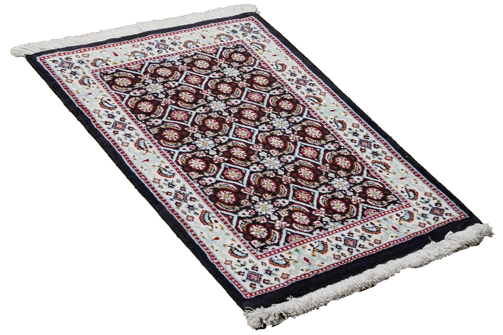 Moud Mahi — Hand-knotted, 39x61 cm, Blue, 100% Virgin Wool | View 4