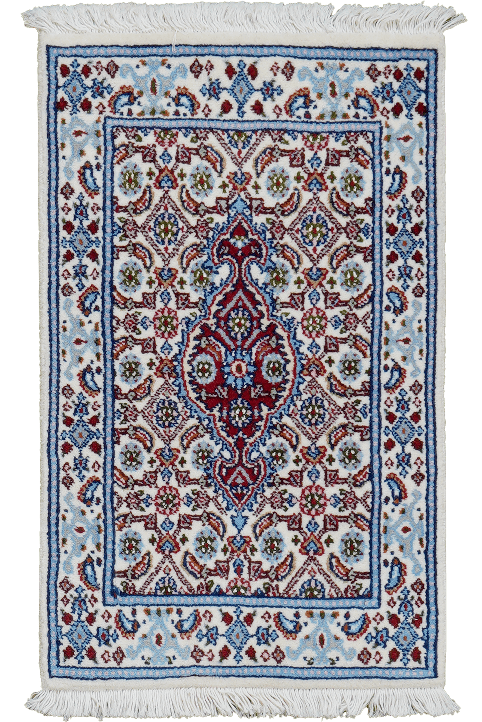 Moud Mahi — Hand-knotted, 36x59 cm, Beige, 100% Virgin Wool | Main view