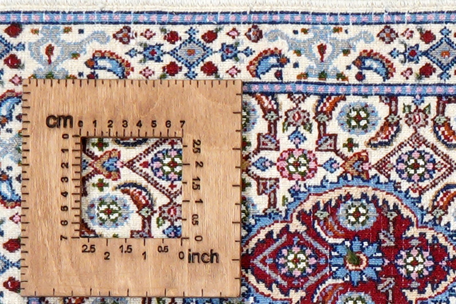 Moud Mahi — Hand-knotted, 36x59 cm, Beige, 100% Virgin Wool | View 8