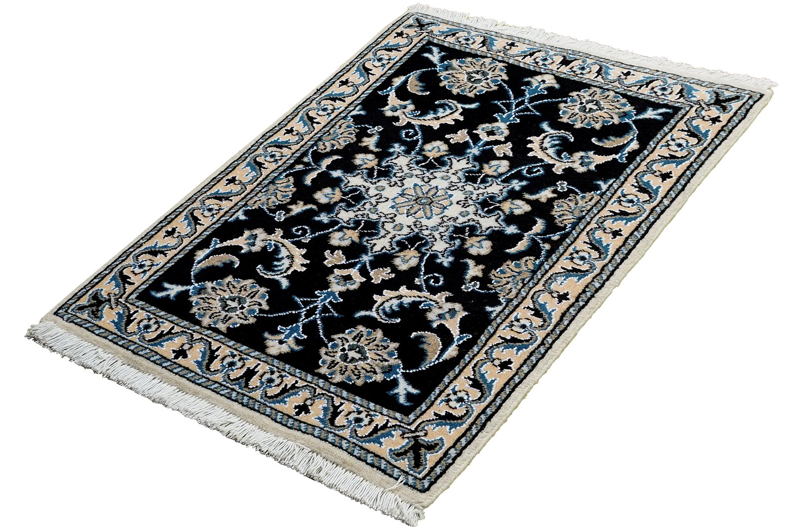 Nain 12La — Hand-knotted, 58x87 cm, Blue, 100% Virgin Wool | View 5