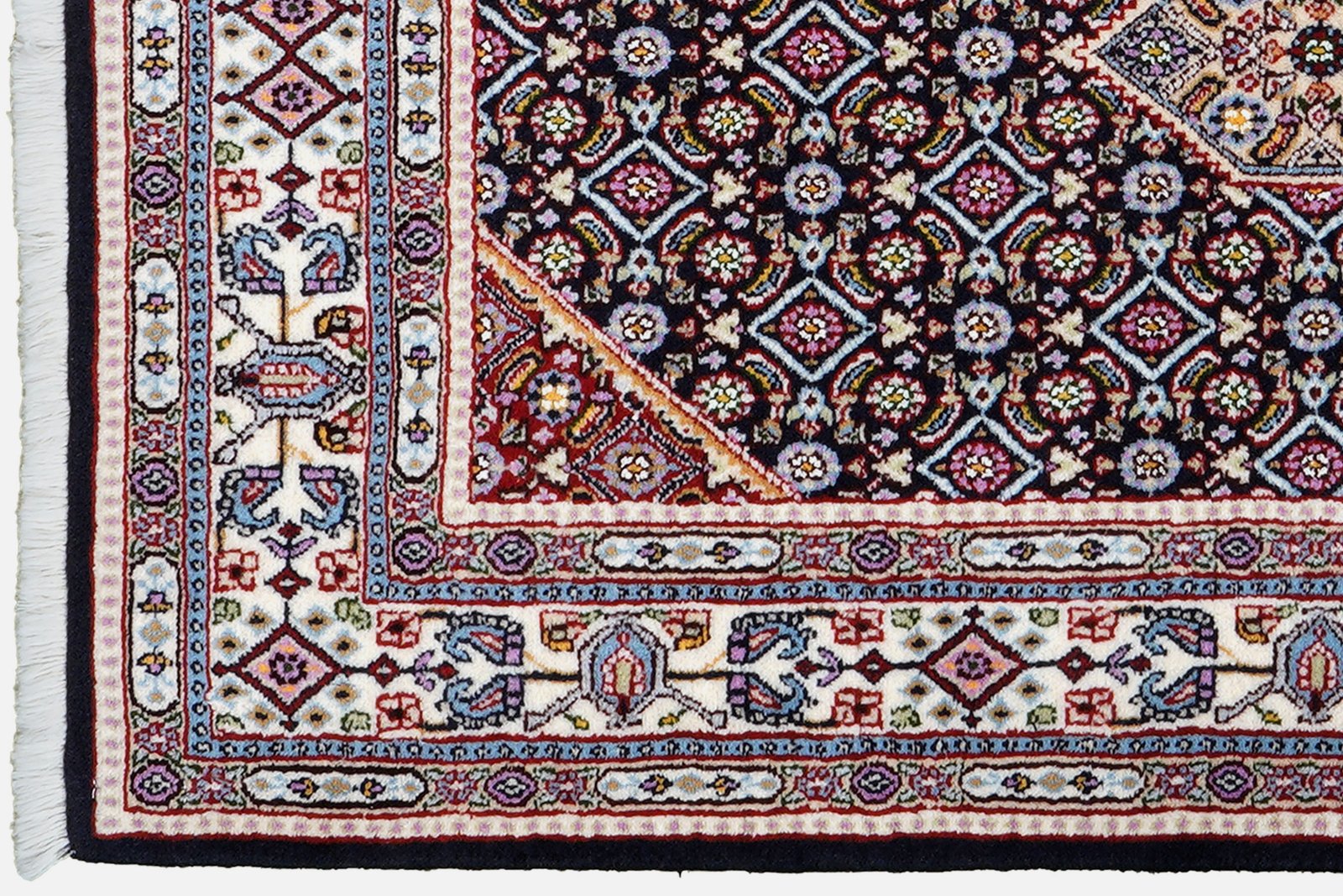 Moud Mahi — Hand-knotted, 75x115 cm, Blue, 100% Virgin Wool | View 3