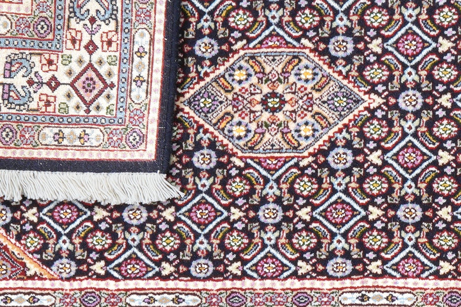 Moud Mahi — Hand-knotted, 75x115 cm, Blue, 100% Virgin Wool | View 7