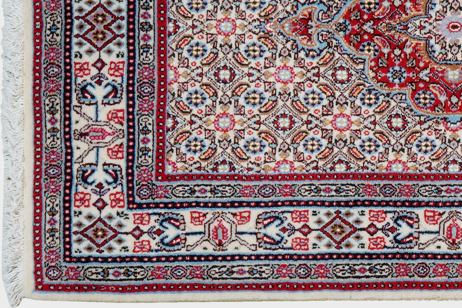 Moud Mahi — Hand-knotted, 77x123 cm, Beige, 100% Virgin Wool | View 3