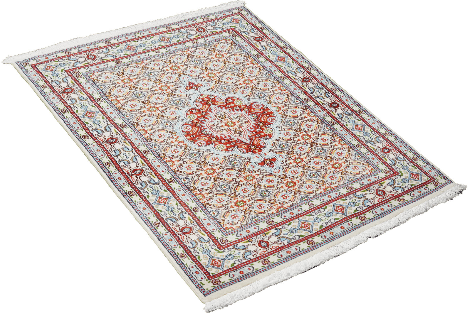 Moud Mahi — Hand-knotted, 75x112 cm, Beige, 100% Virgin Wool | View 4