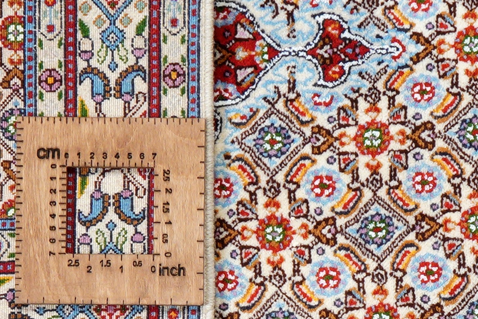 Moud Mahi — Hand-knotted, 75x112 cm, Beige, 100% Virgin Wool | View 8